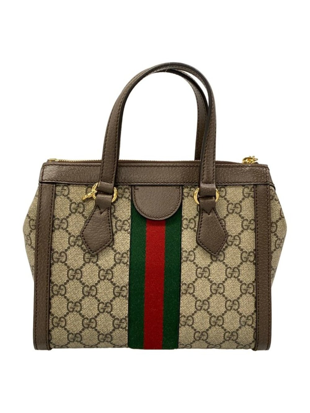 Gucci Handbag Ophidia GG Small Tote Beige Dark Brown Multi Leather - Picture 3 of 15